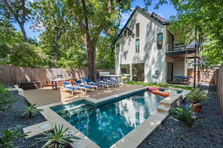 Pool, Hot Tub | 1mi Downtown, Walkable | Luxe Beds