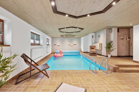 Luxury Villa with Indoor Pool, Sauna & Open Fireplace
