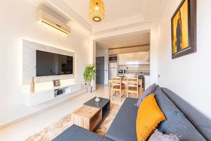 Modern 1br | Heart Of Guéliz, Fast Wifi & Calm - Marrakesh