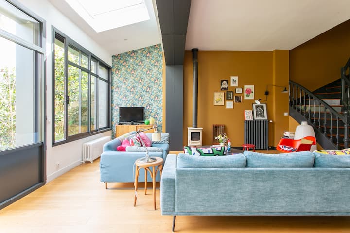 Maison Pop & Cosy – 6 Pers. + Jardin à Nantes - Nantes