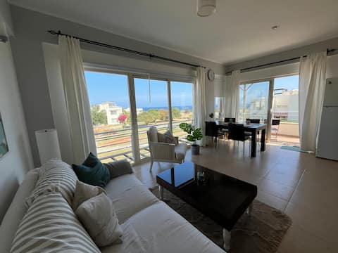 Nice seaview flat, 2 bedroom, private rooftop