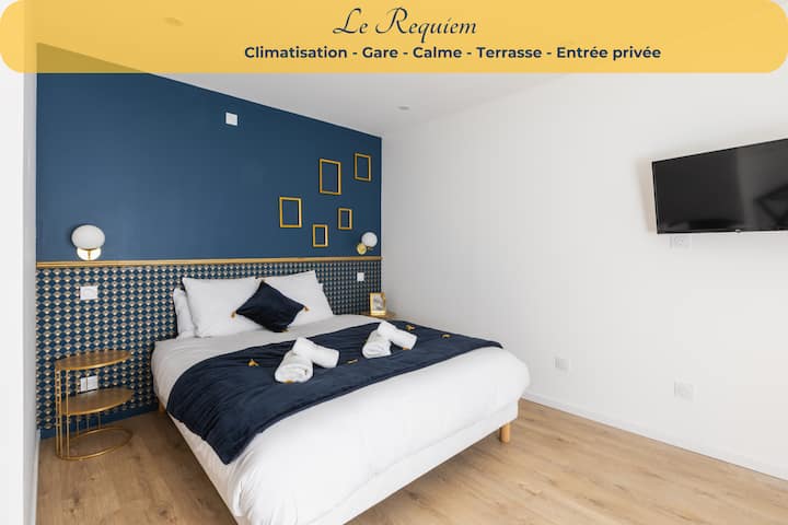 Le Requiem -Terrasse -Clim -Gare 4* - Néris-les-Bains