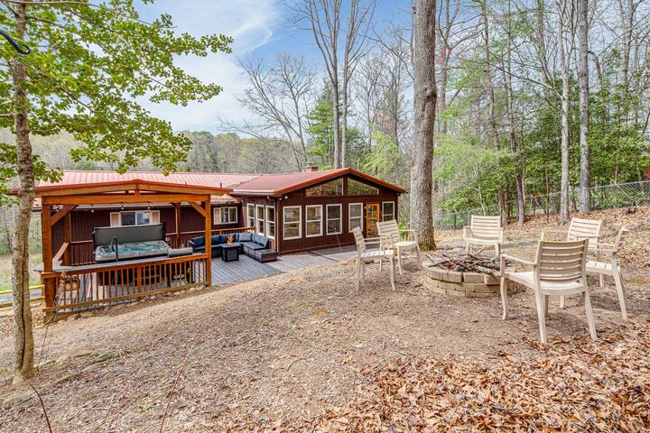 Asheville Family Home | Hot tub, Gameroom, Firepit
