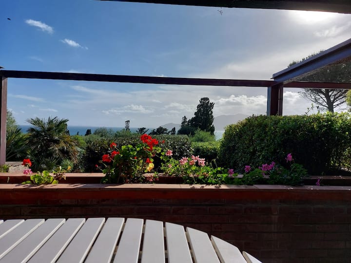Apt Vista Mare Con Bel Giardino - Orbetello
