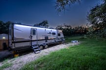 Lux RV Hideout + Fire Pit  in Texas Hill Country
