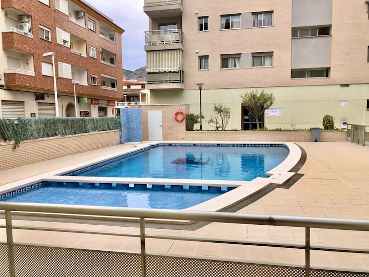 Spacious Apartment With Pool (850m From Beach) - Oropesa del Mar