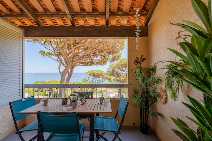 Vue Mer Plage La Nartelle, Loggia Piscine * * * - Sainte-Maxime