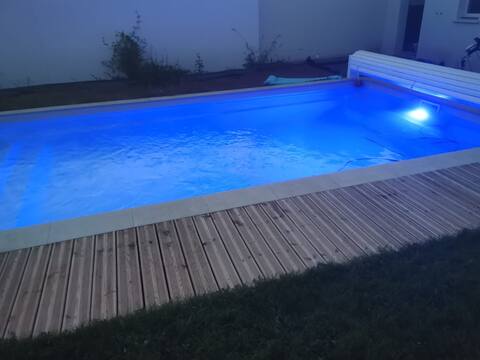 Step-free family home with a pool