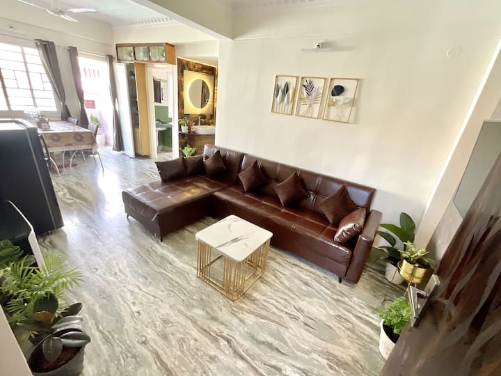 The Canopy Haven | Bright 2BHK with 4 Balconies