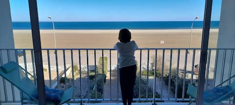 Facing the sea