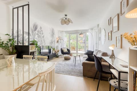 Top performing Airbnb: Cosy 3 bedrooms near Paris/Metro14/Parking/Terrace in Gentilly