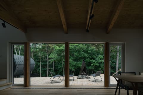 SANGO Villa KAORU with Barrel Sauna & Fire Pit