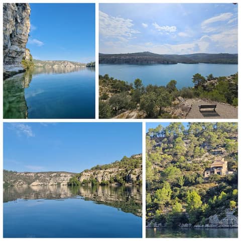 The gîte at the end of the lake