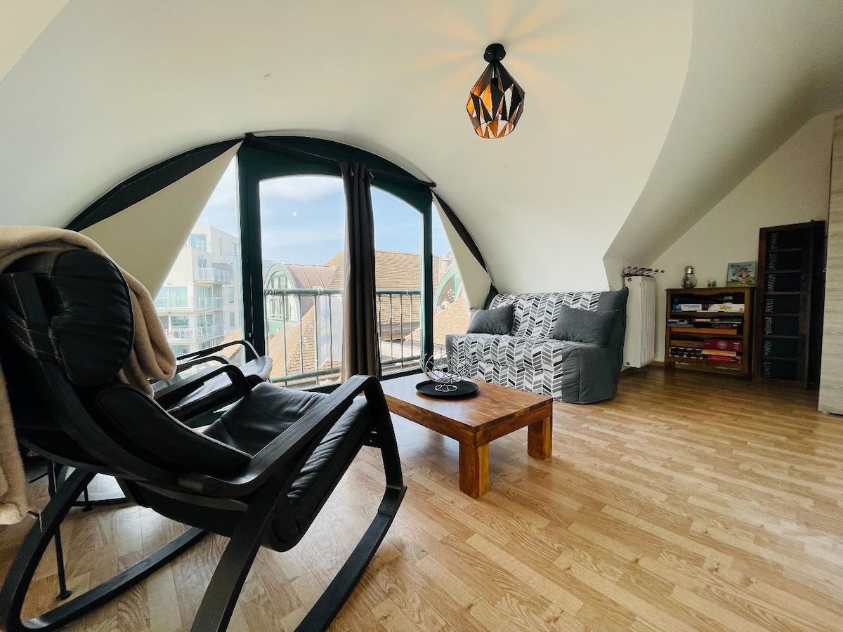 Top performing Airbnb: Bright 4-Person Apartment 55 m2 in De Panne