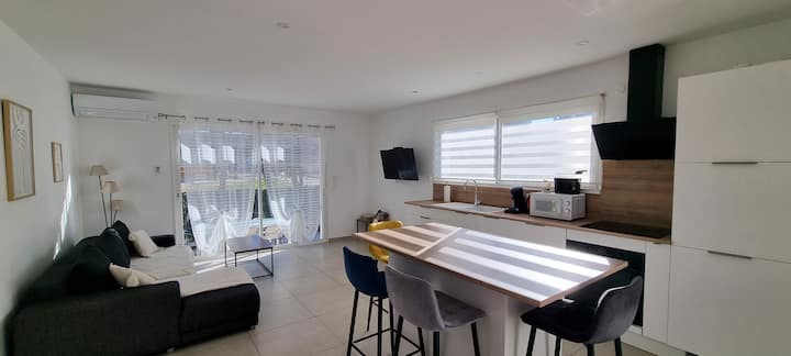 Villa Neuve Climatisée Avec Billard, Jardin & Bbq - Thuir
