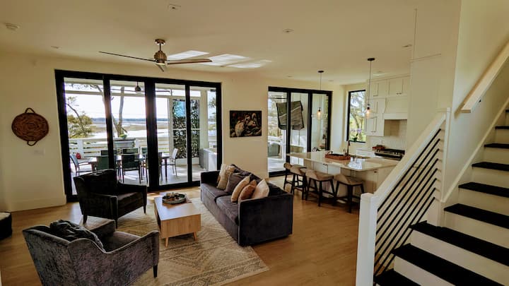 Stunning Marsh View Retreat - Folly Beach, SC