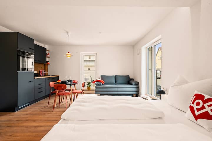 Cozy One-room Apartment Eins With Air Conditioning - Friedrichshafen
