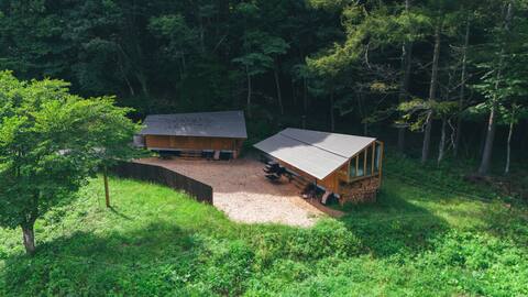 2 rentals!ペットと泊まれる、貸切サウナ付き Earthboat Village Kurohime