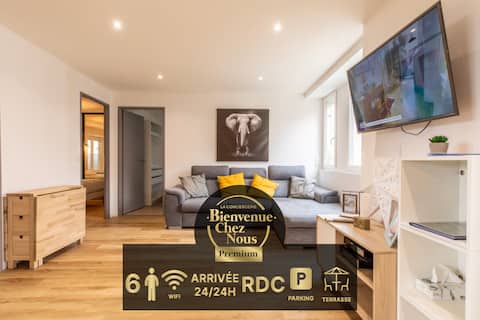 Fully-equipped house Châteaugay Terrace & Garage