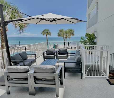 Beachfront Oasis 4BD/3BA w/Huge Patio, Pool, SUP