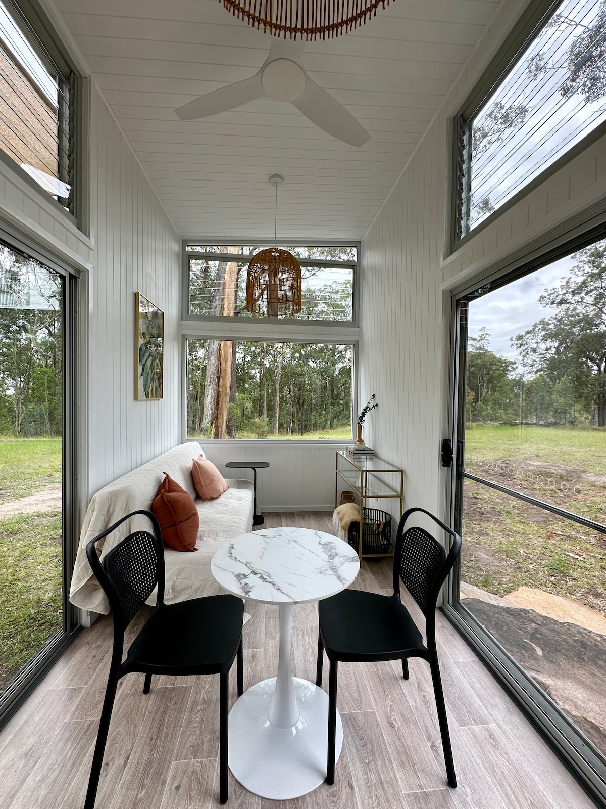 Popular Airbnb listing: Tiny house; idyllic bush setting in Port Stephens Council
