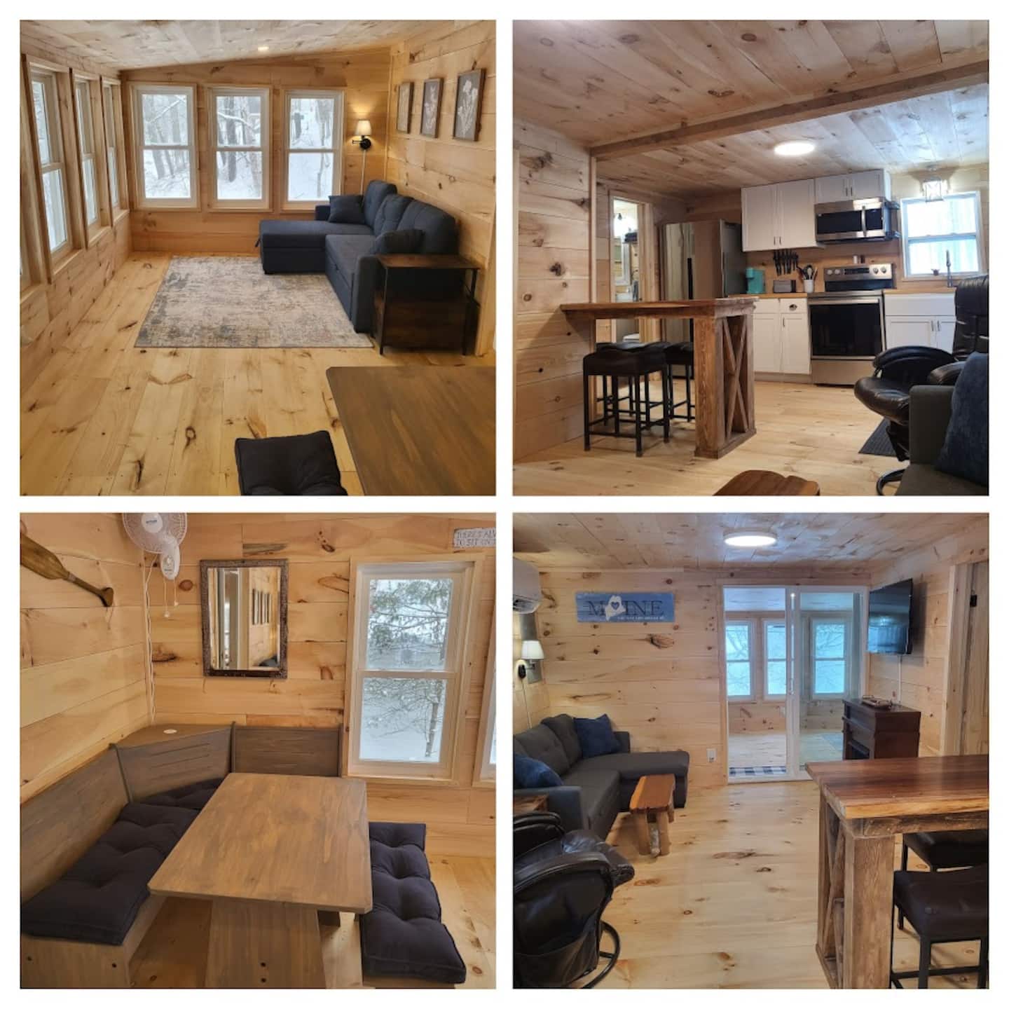 Maine Waterfront Cabin on Little Wilson Pond view 2