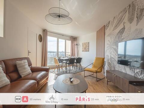Airbnb Disney Paris Family apt Torcy-RER/25’Paris