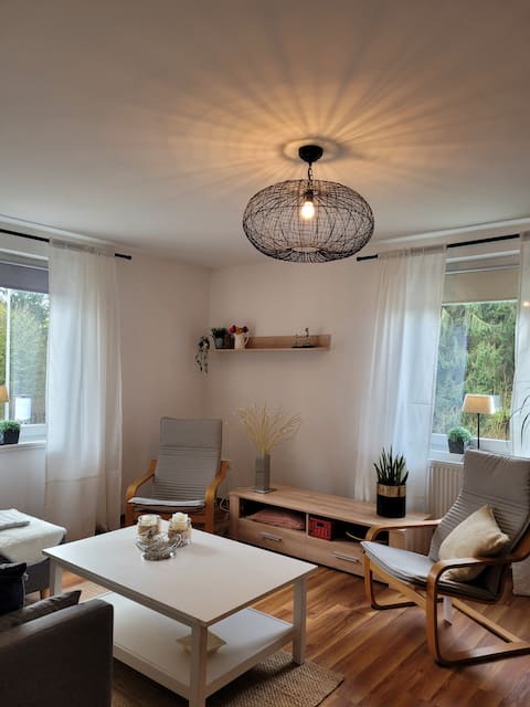73 sqm 2 bedrooms, living room, kitchen, wallbox