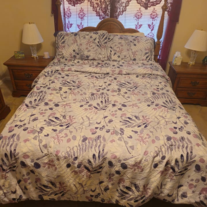 Master Suite ka një shëtitje në dollap, si dhe bën të gjitha dhomat e gjumit.