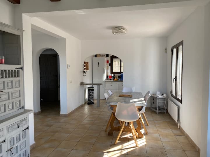 Villa Las Encinas Avec Vue Et Piscine - Oliva
