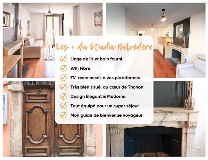 Côté Belvédère Studio Au Centre De Thonon - Thonon-les-Bains