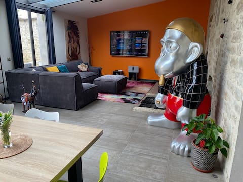 House in the city center-Luxurious-Jacuzzi-10 pers.