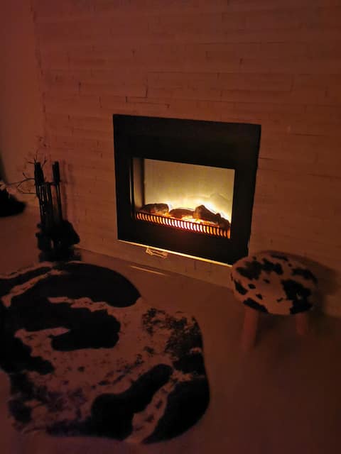 Cozy Apartment with Fireplace