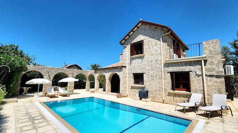 3 bedroom stone villa with pool