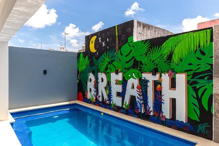 Modern Villa With Pool 24 Guests  8 Rooms  13 Beds - Cancún