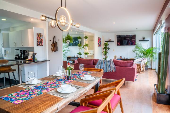 Pent House Bohemian Condesa 3 bedroom Villa w/AC gallery image 2