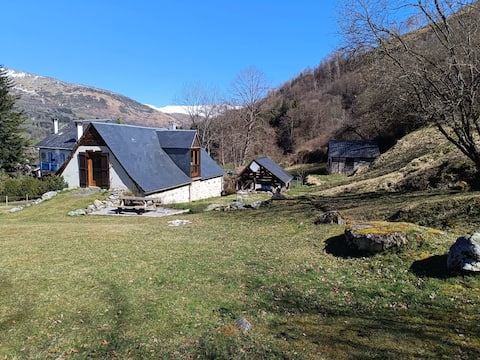 Renovated barn with mountain views