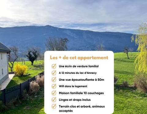 Family getaway between Lake Annecy & Massif Bauges