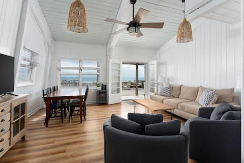 Successful Airbnb property: Beachfront Surf Cottage | Large Oceanfront Deck in Topsail Beach