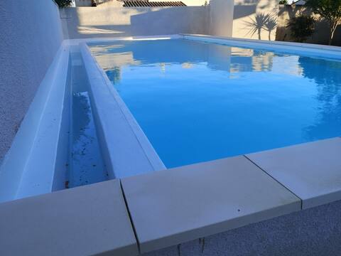 Apartment in villa with private pool garden