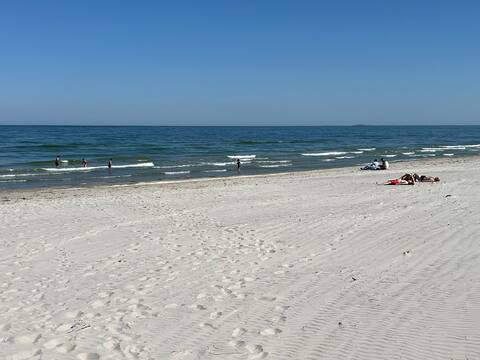 Hus 100 meter fra dejlig strand