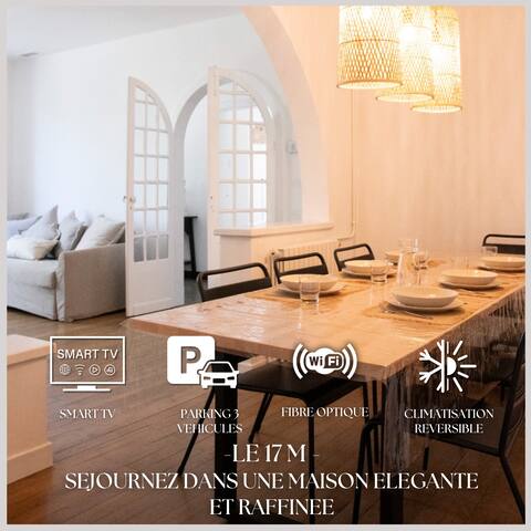 17M - Refined & air-conditioned house - Garden - Parking