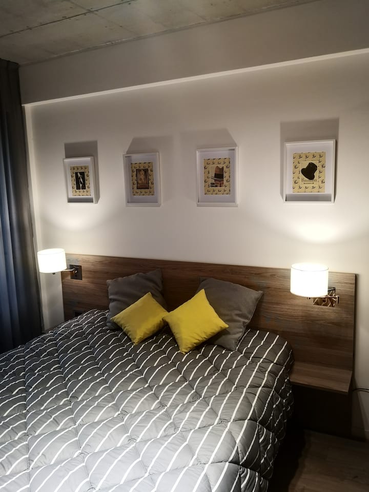 Kingsize bed met boxspring