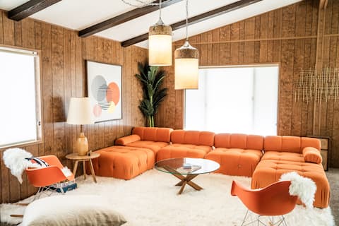 Popular Airbnb listing: Avalon Ranch! 70s Luxury Time Warp Dinosaur House in West Inland Empire