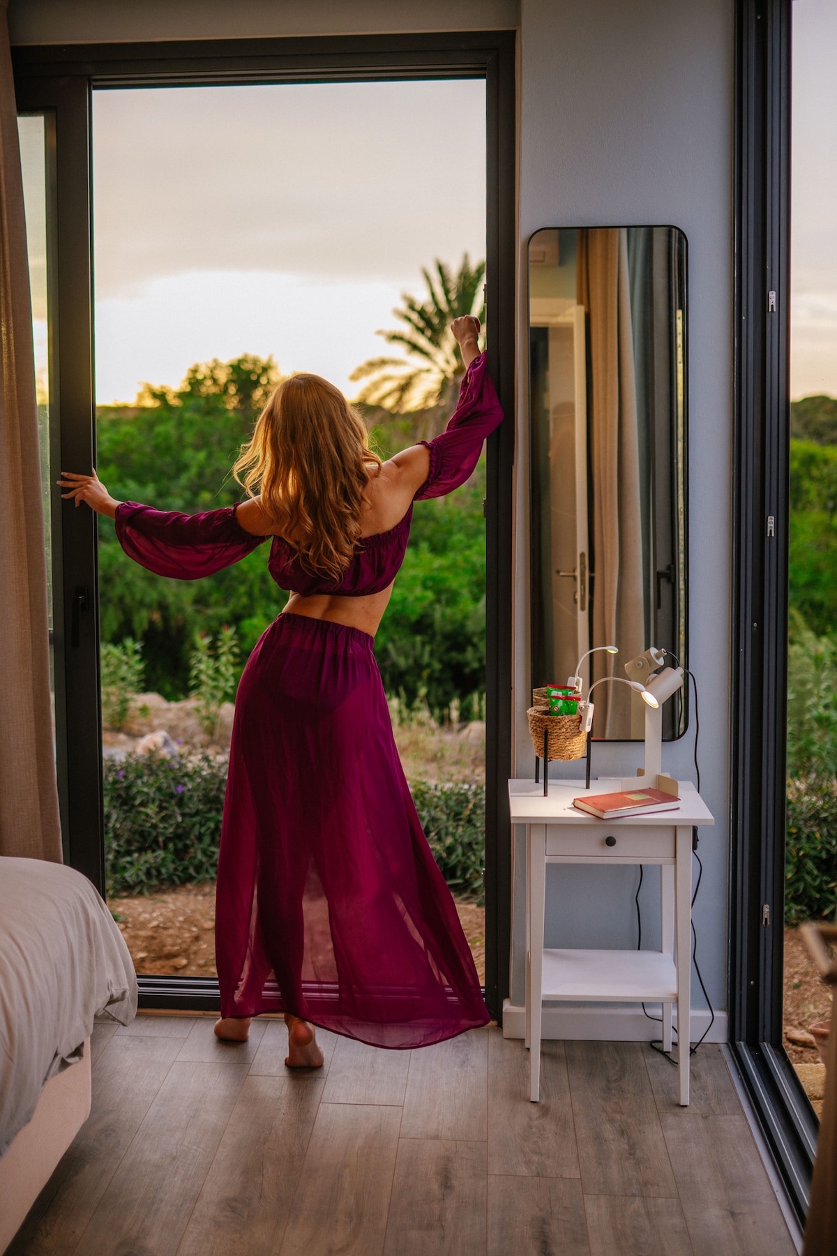 главна спалня с изглед към залеза 