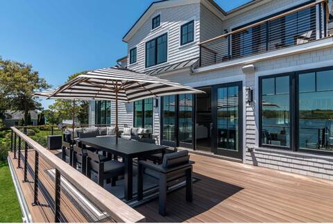 Luxurious Beachfront Haven w/ Private Dock & Views
