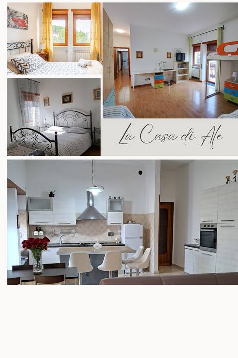 La Casa di Ale-grande apt- 3 bedrooms - 20 KM from Rome