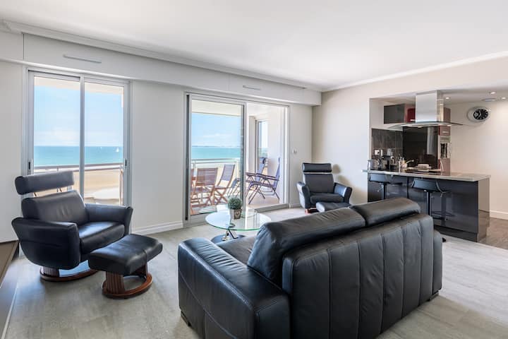 Appt Spacieux Face Mer - 2 Chambres - 6 Personnes - Pornichet