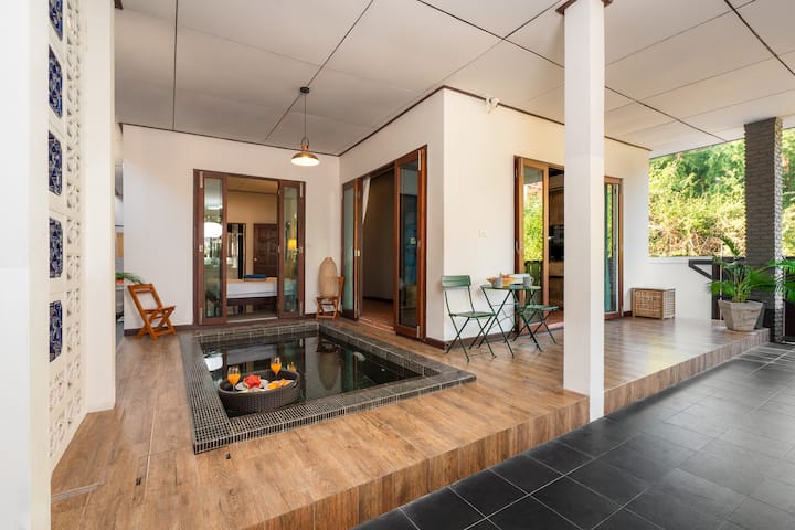 Walk2beach-fullkitchen-fence-garden-bbq-wifi-ac - Hua Hin