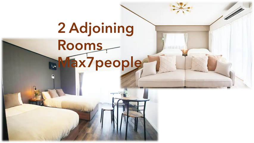 東京港区 赤坂 max7ppl 六本木12分by foot 赤坂 2部屋貸切 渋谷５分 新宿７分TV